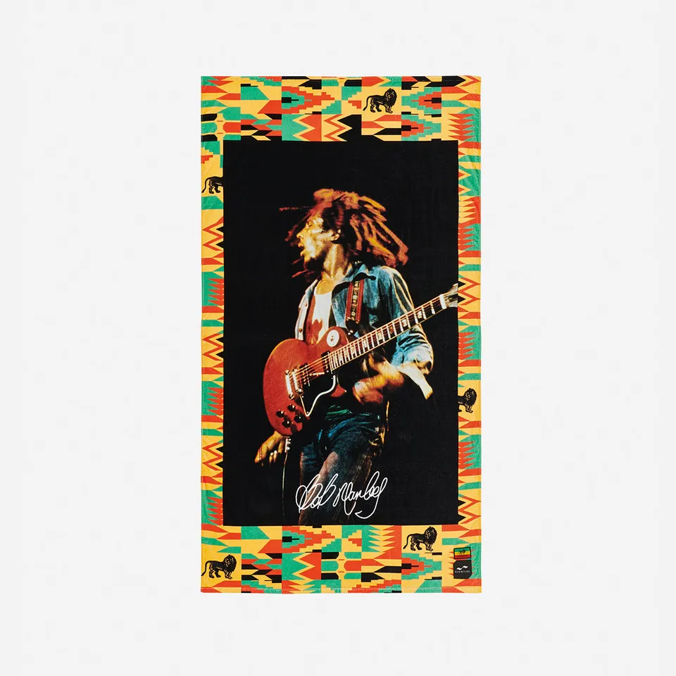 slowtide-bob-marley-trenchtown-beach-towel image 1