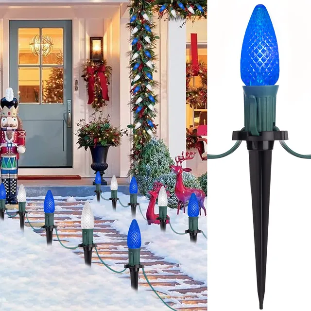 brightown-c9-led-strawberry-string-lights-25-7ft-20-lights-blue-and-white-for-ch image 1