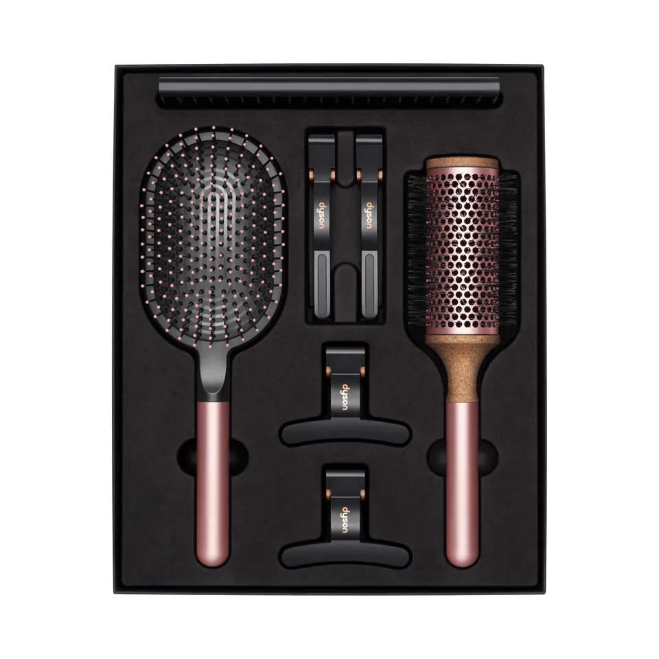 dyson-styling-gift-set-rose-paddle-brush-1-8in-vented-barrel-brush-detangling-co image 1