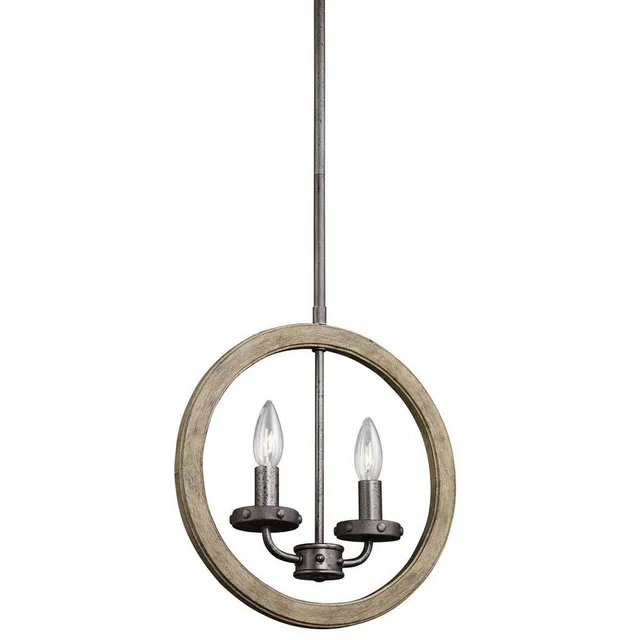 kichler-evan-43328dag-mini-pendant-wall-2-light-distressed-antique-gray image 1