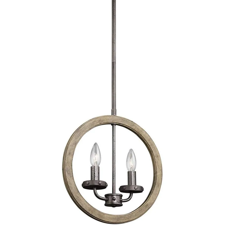 kichler-evan-43328dag-mini-pendant-wall-2-light-distressed-antique-gray image 1