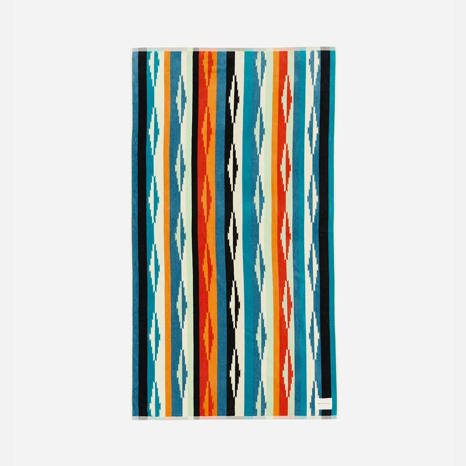 slowtide-duvall-woven-towel-oversized-geometric-beach-towel image 1