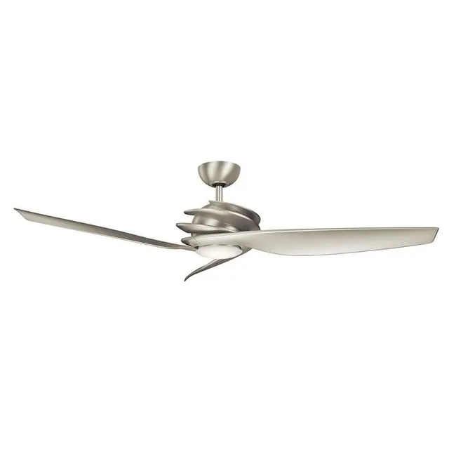 kichler-300700ni-spyra-60-led-ceiling-fan-with-light-in-brushed-nickel-silver-bl image 1