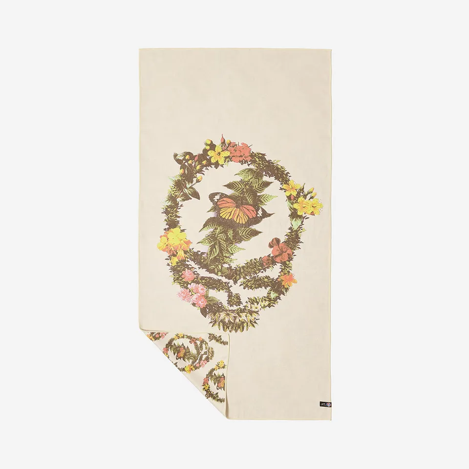 slowtide-lets-grow-together-performance-quick-dry-towel-cream-grateful-dead-coll image 1
