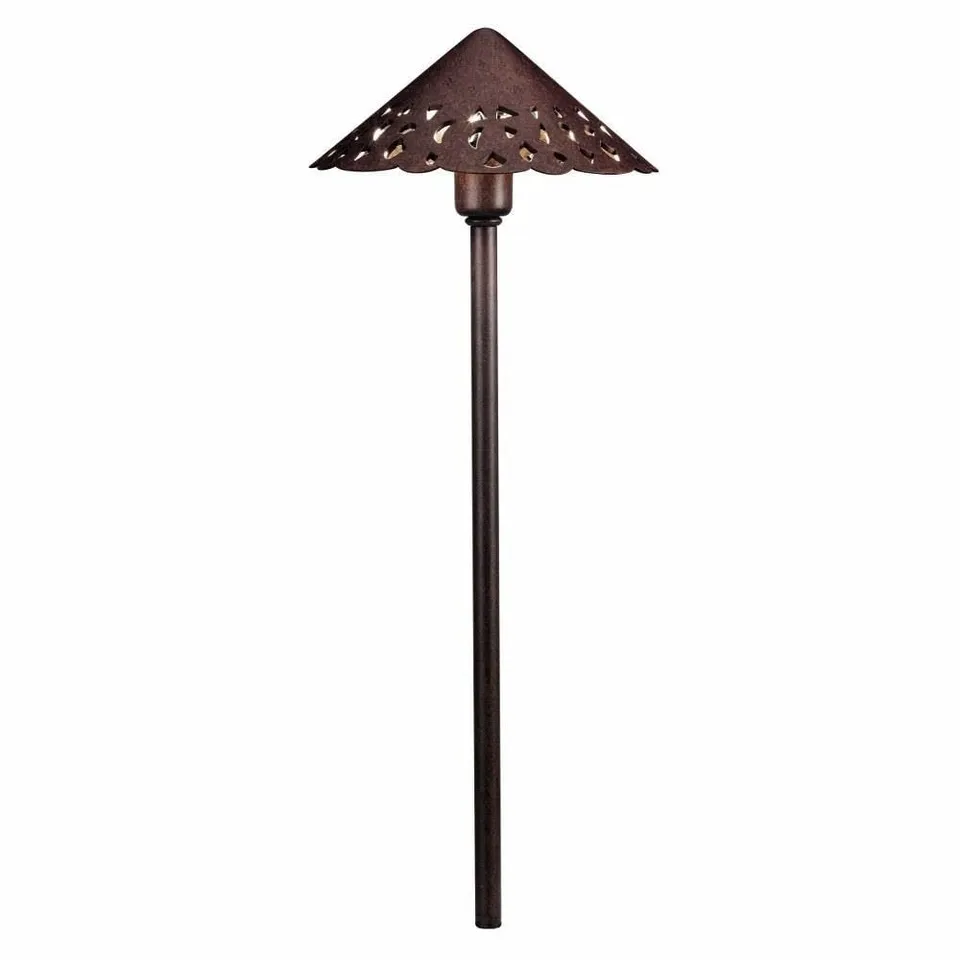 kichler-led-landscape-path-light-tannery-bronze-hammered-shade-15871tzt image 1