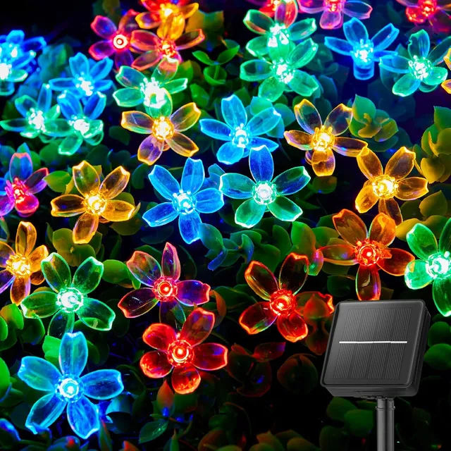 brightown-1-pack-60-led-cherry-blossom-solar-string-lights-for-garden-multicolor image 1