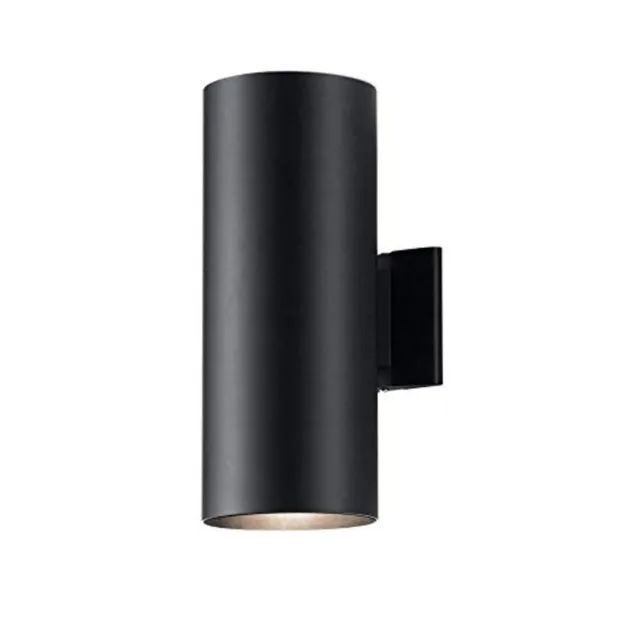 kichler-cylinders-15-2-light-outdoor-cylinder-wall-sconce-in-black-9246bk image 1