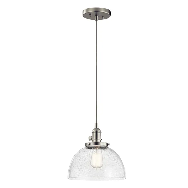 kichler-avery-9-25-1-light-wall-sconce-brushed-nickel-clear-seeded-glass-43853ni image 1
