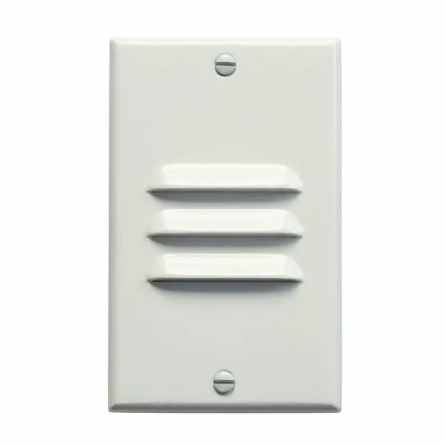 kichler-12606wh-vertical-louver-led-step-light-white image 1