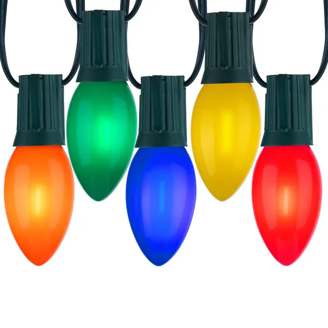 brightown-50ft-plug-in-c9-led-string-lights-multicolor-50-bulbs-shatterproof-ip6 image 1
