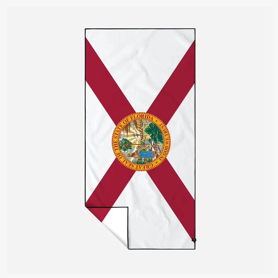 slowtide-florida-flag-performance-quick-dry-travel-towel-lightweight-packable-sa image 1