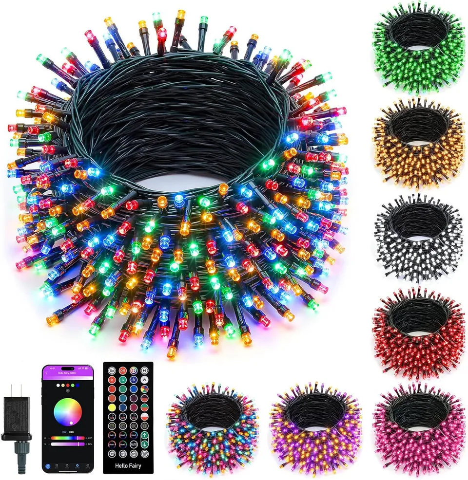 brightown-82ft-250led-smart-rgb-string-lights-with-app-control-and-remote image 1