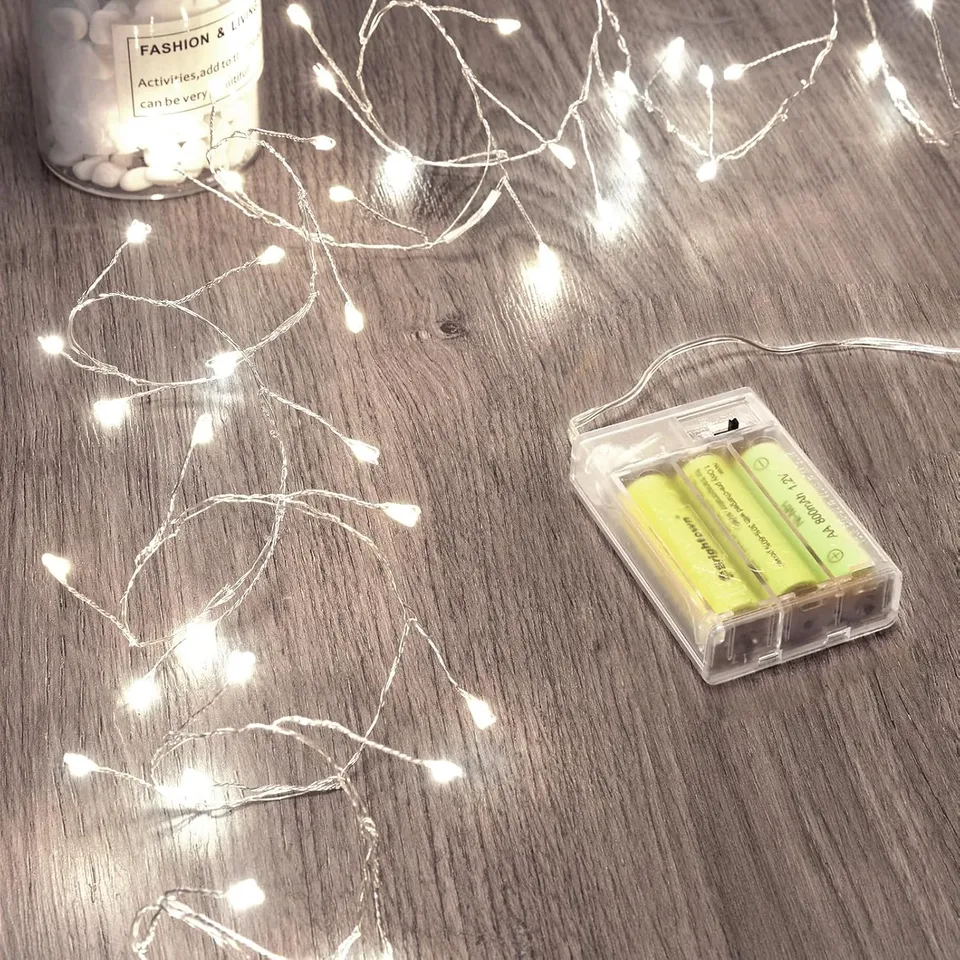 brightown-5ft-60-led-battery-operated-firecracker-cluster-lights-pure-white-silv image 1