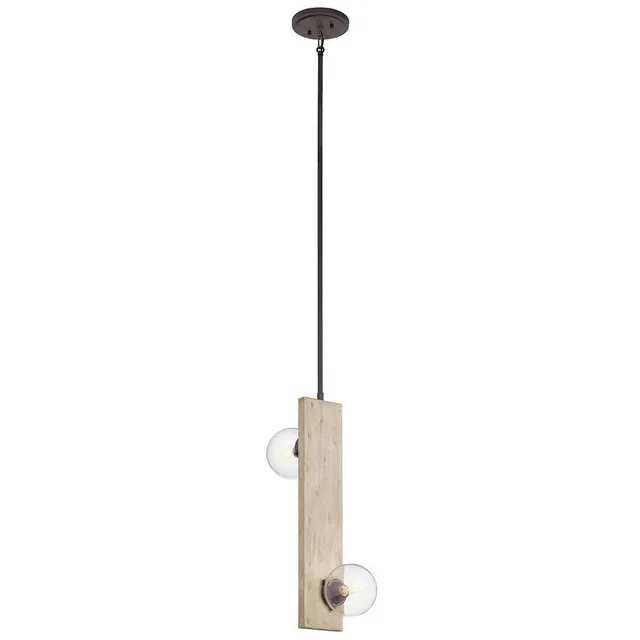 kichler-44297www-marquee-two-light-pendant-white-washed-wood-bronze-finish-11-5- image 1