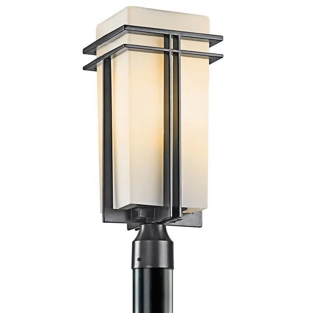 kichler-tremillo-outdoor-post-light-black-opal-glass-8-5-x-20-49207bk image 1