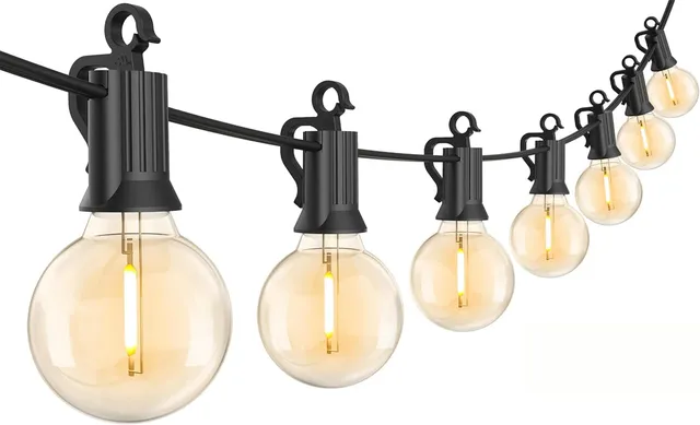 brightown-30ft-plug-in-g40-led-string-lights-with-25-edison-bulbs-for-patio-gard image 1