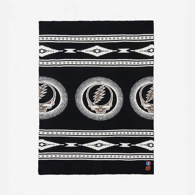 slowtide-fillmore-plush-knit-throw-blanket-grateful-dead-x-slowtide image 1
