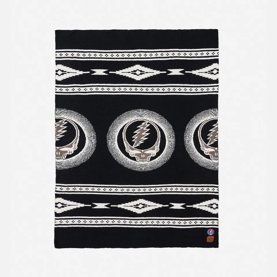 slowtide-fillmore-plush-knit-throw-blanket-grateful-dead-x-slowtide image 1