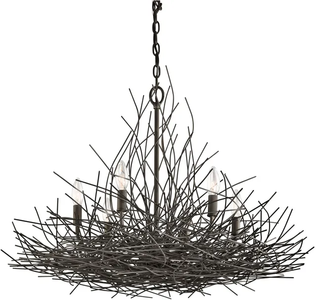 kichler-organique-42888oz-6-light-chandelier-30-x-30-x-20-75-olde-bronze image 1