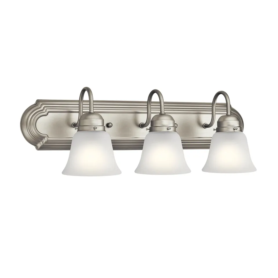 kichler-5337nis-3-light-bathroom-vanity-light-brushed-nickel-clear-satin-etched- image 1