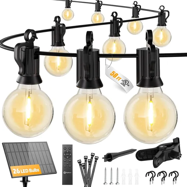 brightown-58ft-solar-powered-g40-26-led-bulbs-string-lights-for-patio-garden-caf image 1