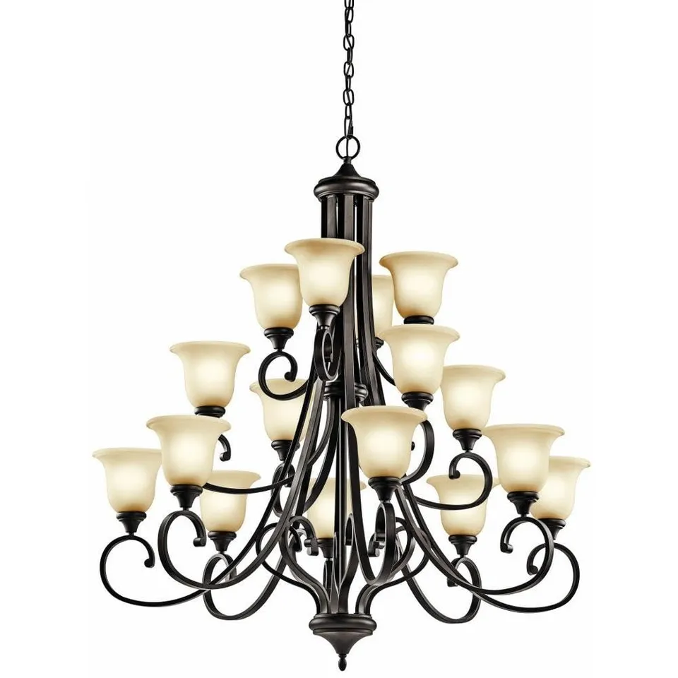 kichler-monroe-43192oz-16-light-3-tier-chandelier-olde-bronze image 1
