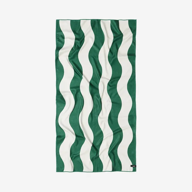 slowtide-stripe-performance-quick-dry-towel-kale image 1