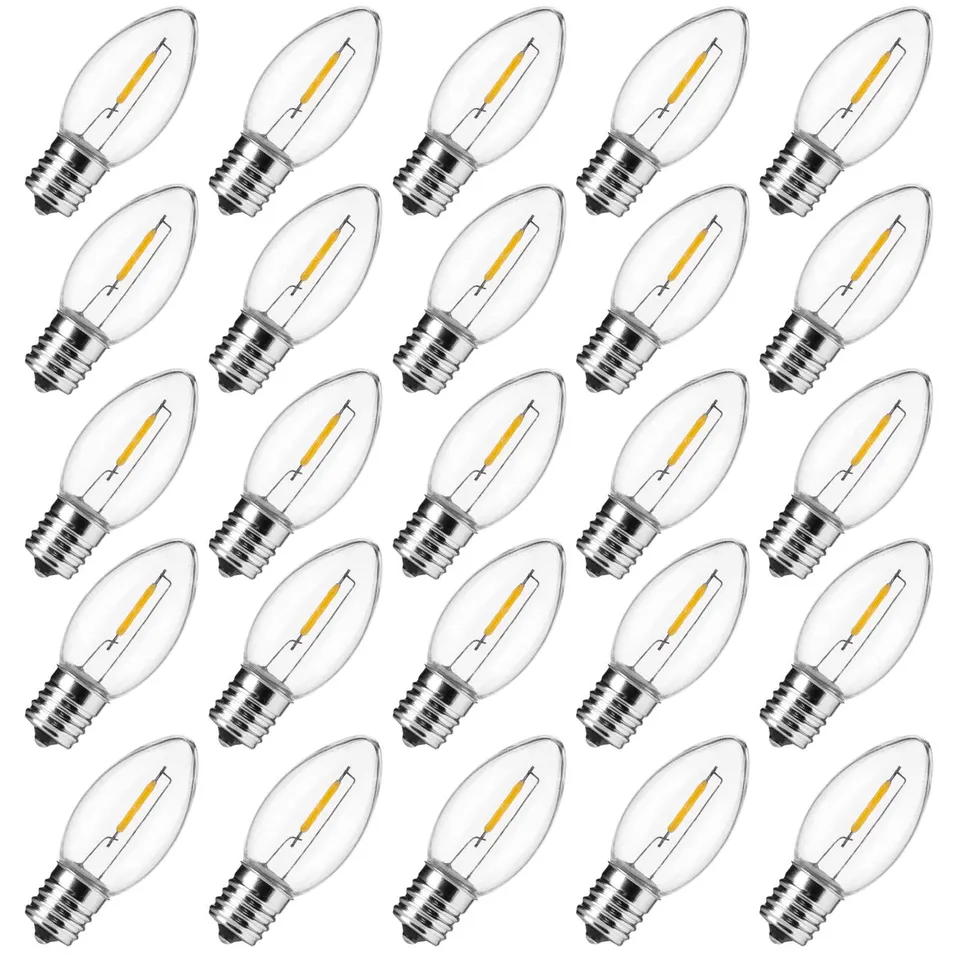 brightown-c9-led-replacement-bulbs-e17-base-1w-shatterproof-various-colors image 1