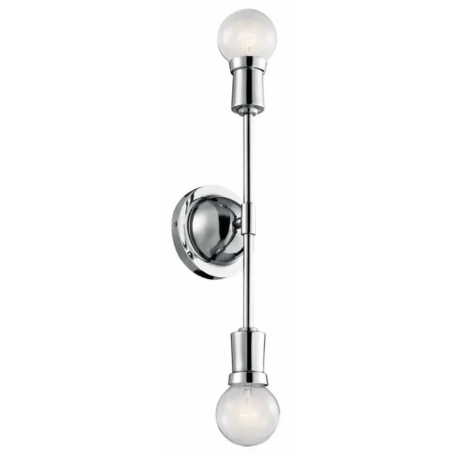 kichler-armstrong-43195ch-2-light-wall-sconce-chrome image 1