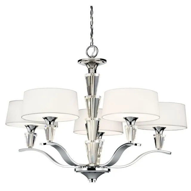 kichler-crystal-persuasion-42030ch-5-light-chandelier-chrome image 1