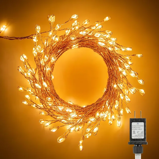 brightown-10ft-200led-plug-in-copper-wire-cluster-firecracker-firefly-lights-war image 1