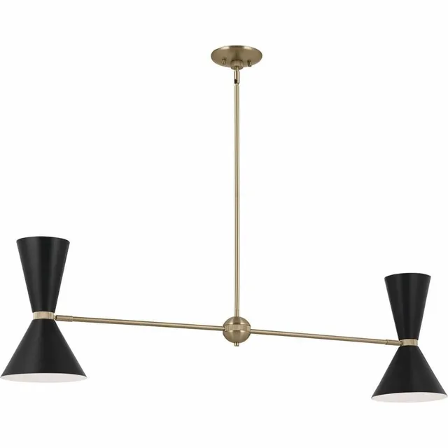 kichler-phix-4-light-linear-chandelier-champagne-bronze-black-mid-century-modern image 1