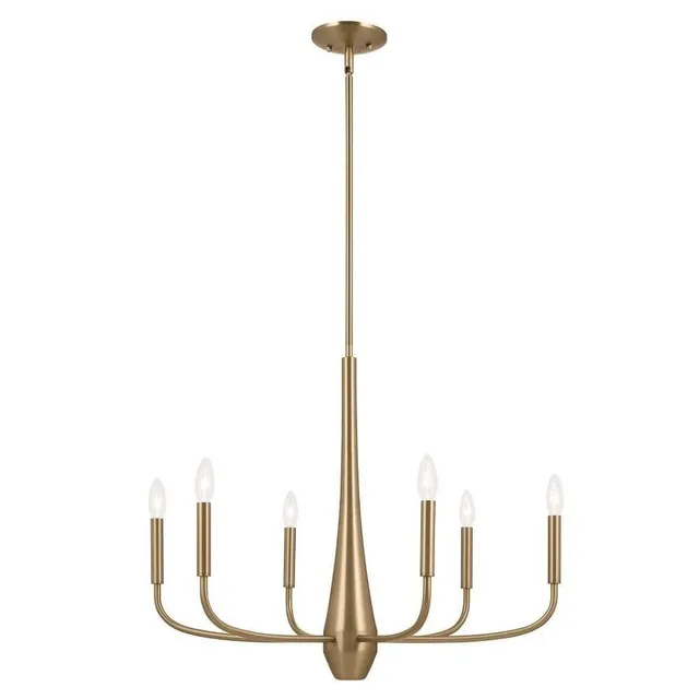 kichler-deela-6-light-chandelier-in-champagne-bronze-model-52525cpz image 1