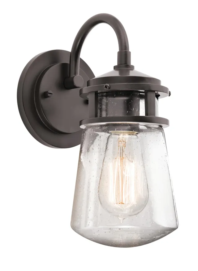 kichler-lyndon-11-25-wall-sconce-in-architectural-bronze-1-light-indoor-outdoor- image 1
