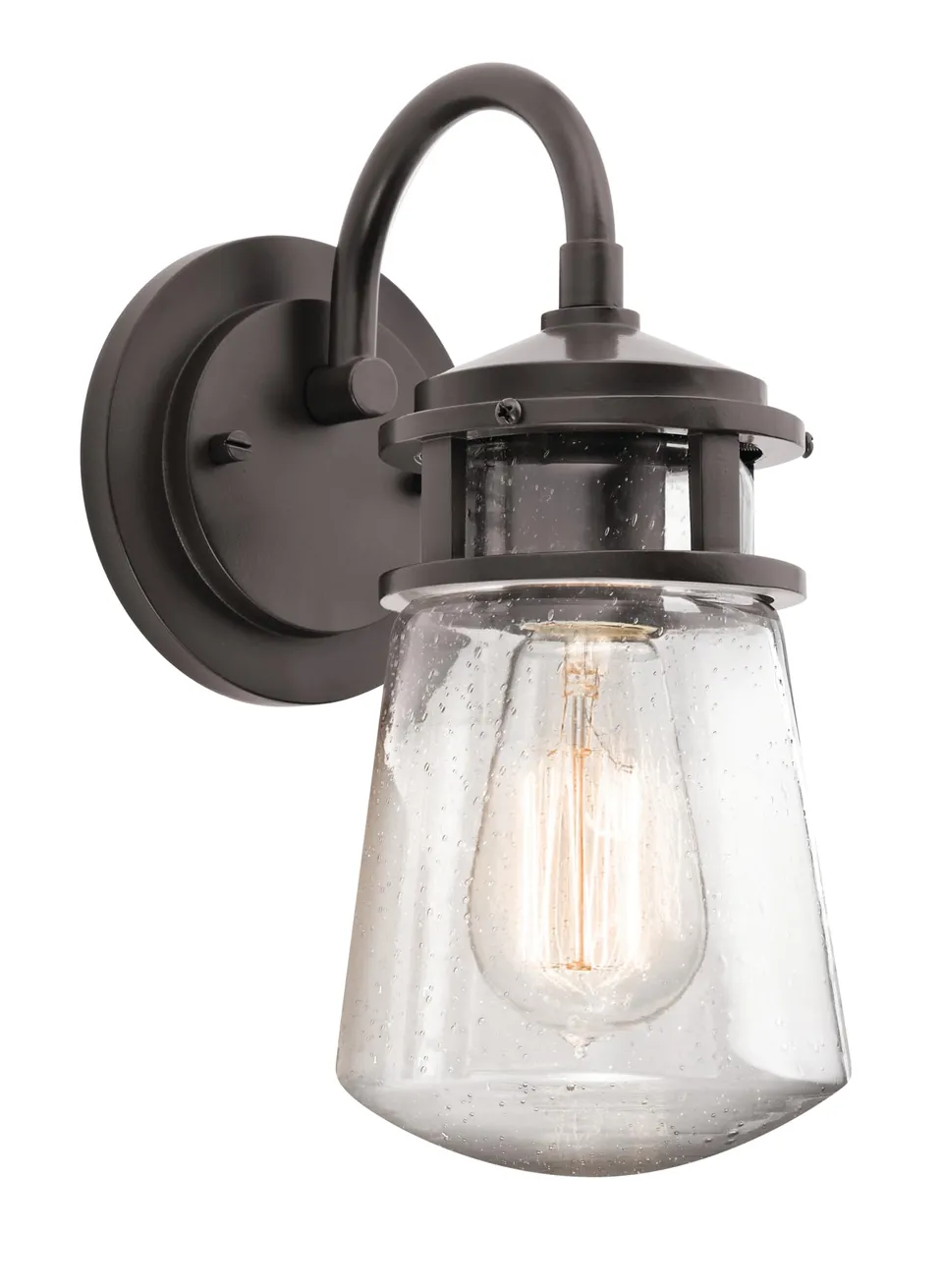 kichler-lyndon-11-25-wall-sconce-in-architectural-bronze-1-light-indoor-outdoor- image 1
