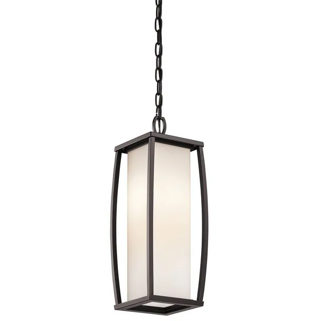 kichler-bowen-49341az-outdoor-pendant-light-2-light-architectural-bronze image 1