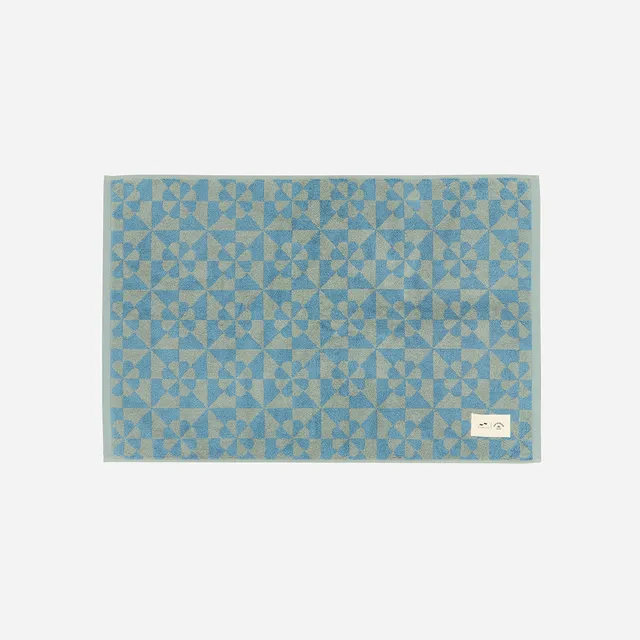 slowtide-bex-bath-mat-in-dusty-blue-daydream-x-slowtide image 1