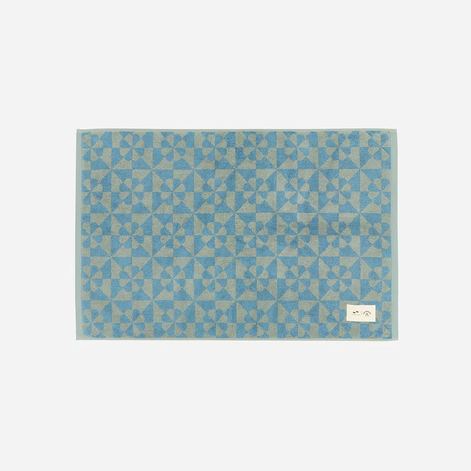 slowtide-bex-bath-mat-in-dusty-blue-daydream-x-slowtide image 1