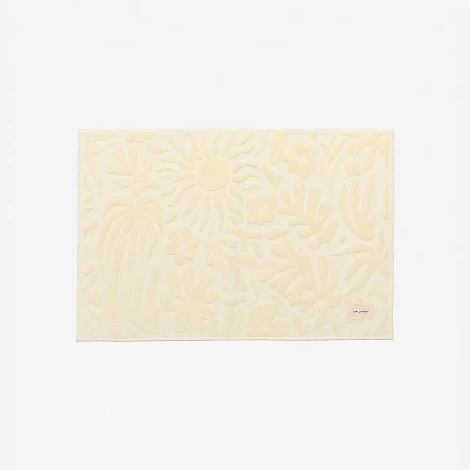 slowtide-sunny-sculpted-bath-mat-cream image 1