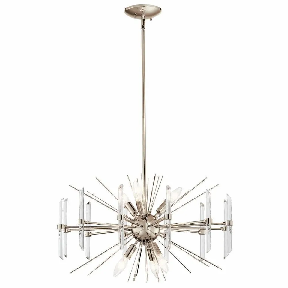 kichler-eris-6-light-chandelier-polished-nickel-44275pn image 1