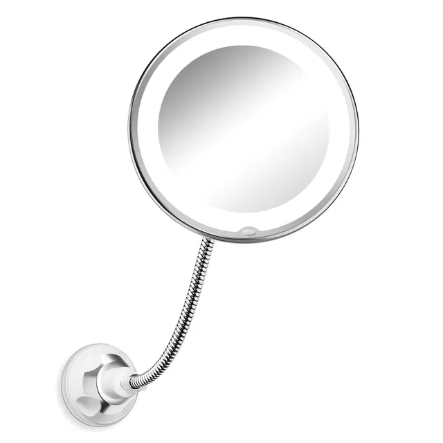 brightown-10x-magnifying-makeup-mirror-light-with-flexible-gooseneck image 1