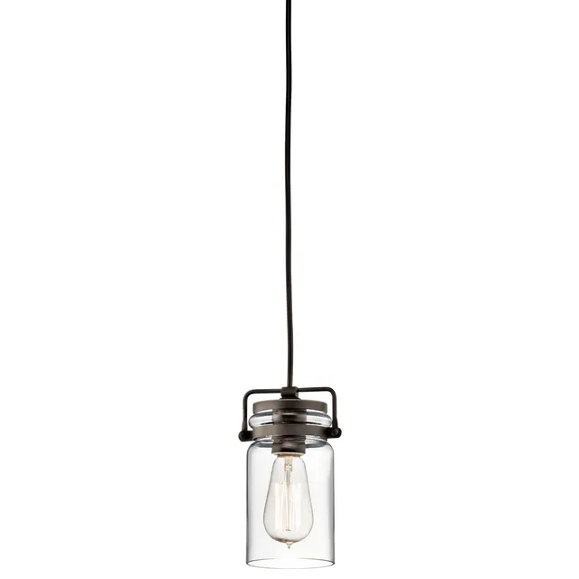 kichler-brinley-7-75-mini-pendant-in-olde-bronze-with-clear-glass-42878oz image 1