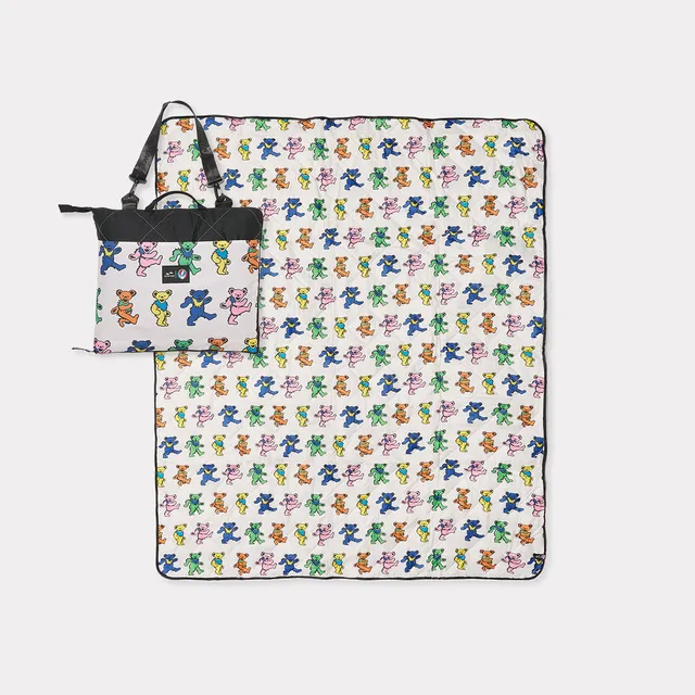 slowtide-dancing-bears-packable-picnic-blanket-grateful-dead-x-slowtide image 1