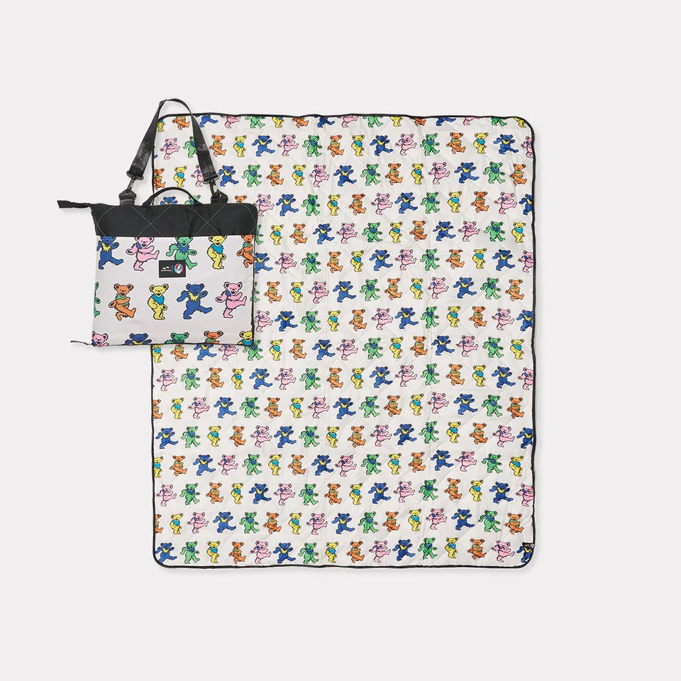 slowtide-dancing-bears-packable-picnic-blanket-grateful-dead-x-slowtide image 1