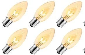 brightown-c9-light-bulbs-tungsten-filament-5-pack-replacement-bulbs image 1