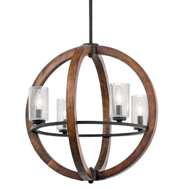 kichler-grand-bank-4-light-chandelier-auburn-stained-wood-and-distressed-black-m image 1