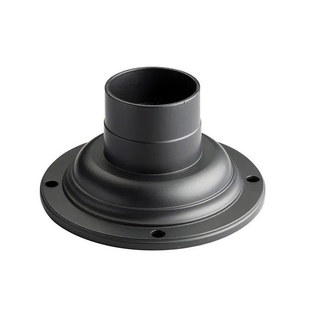 kichler-9530bk-outdoor-pedestal-adapter-light-black-cast-aluminum-mounting-adapt image 1