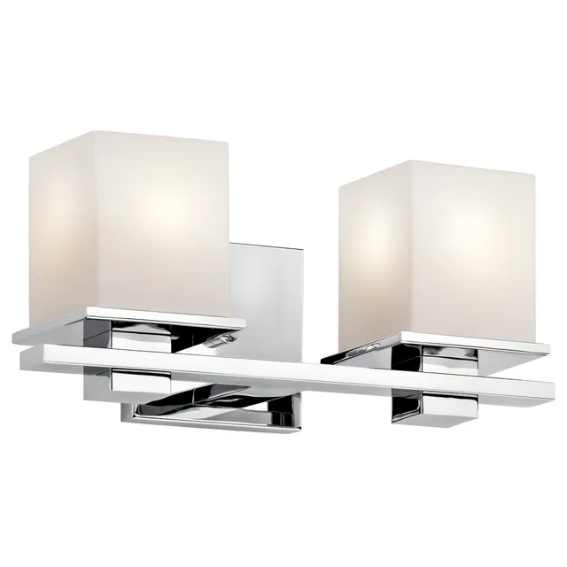 kichler-tully-45150ch-2-light-bathroom-vanity-light-chrome-with-satin-etched-opa image 1
