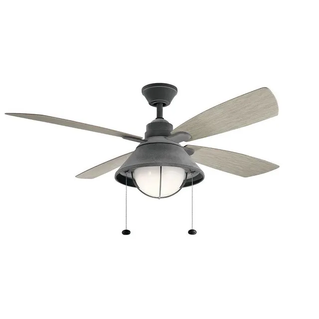 kichler-seaside-54-ceiling-fan-with-led-light-kit-weathered-zinc-finish-white-op image 1