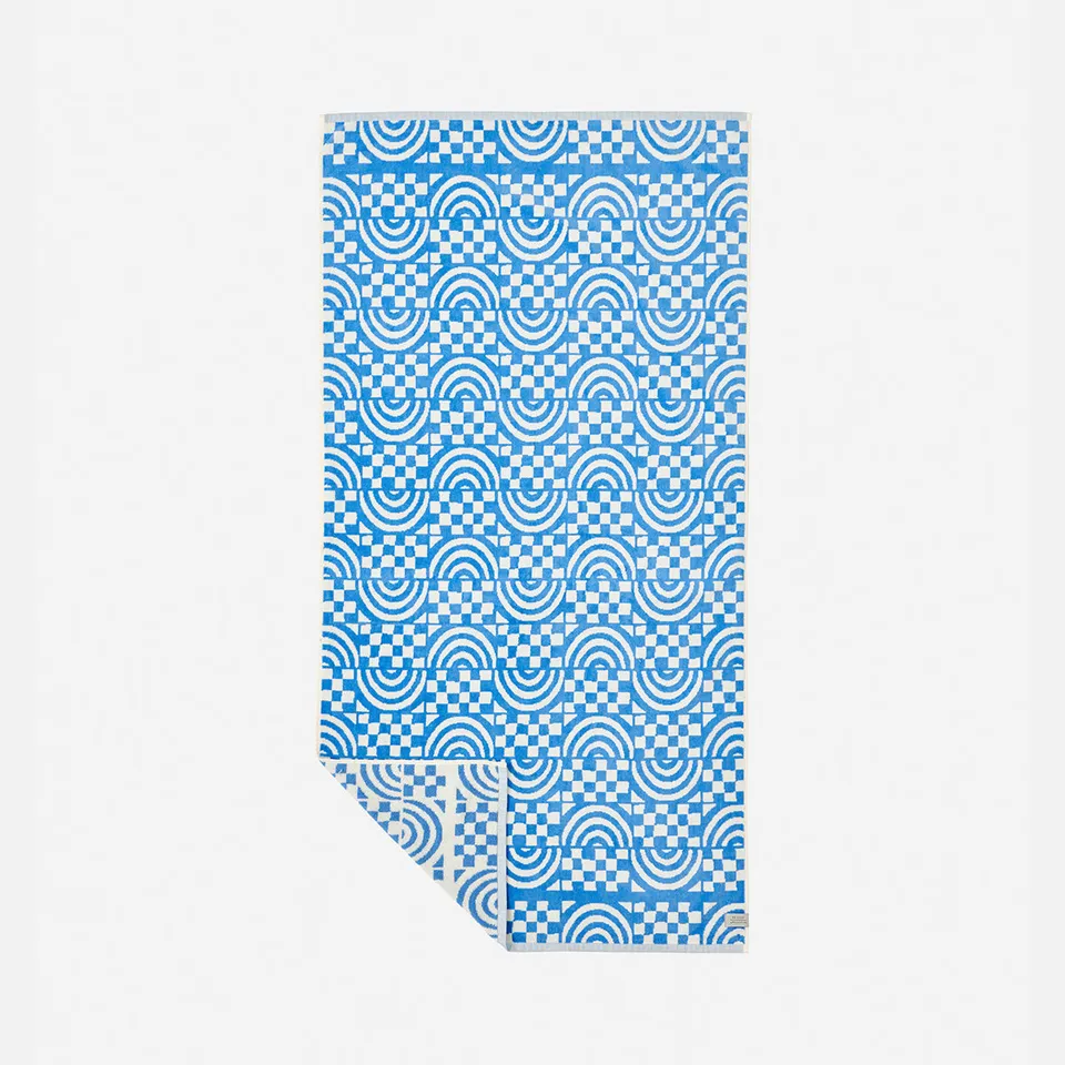 slowtide-coco-rainbow-woven-towel-periwinkle-coco-ho-x-slowtide image 1